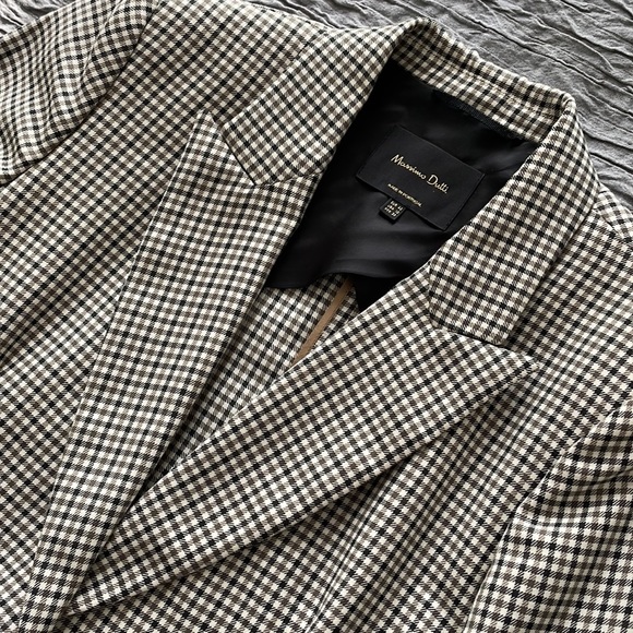 Massimo Dutti checked wool blazer - Picture 2 of 15